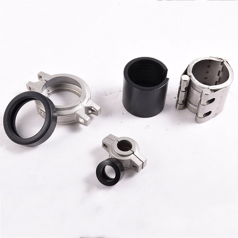 Stainless Steel Flexible Rubber Half Coupling Connector Clamp Pipe Fitting